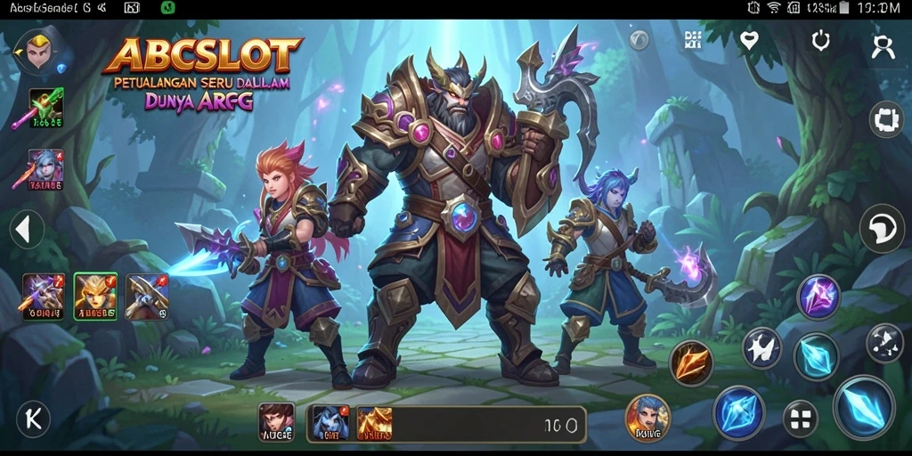 Tangkapan layar gameplay ARPG yang mendebarkan dalam ABCSLOT.