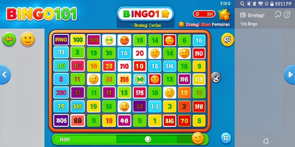Tampilan gameplay BINGO101 yang penuh strategi dan keseruan.