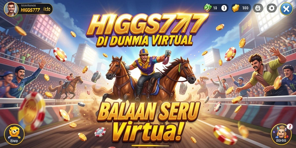 Screenshot utama HIGGS777 menampilkan balapan mobil yang mendebarkan di lintasan yang menantang.