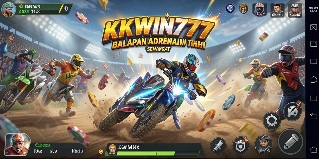 Tangkapan layar KKWIN777 menampilkan aksi balapan yang mendebarkan dan grafik memukau.