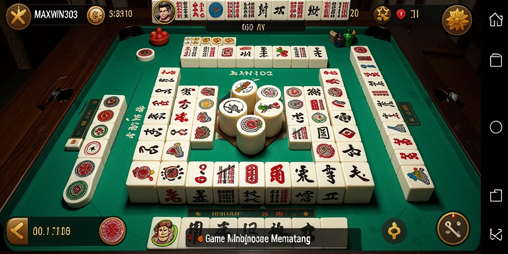 Tampilan gameplay menarik dari MAXWIN303 dengan elemen Mahjong.