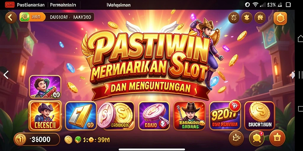 Tampilan gameplay Slot yang menarik dan penuh warna di PASTIWIN.