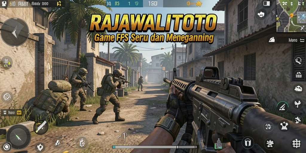 Screenshot gameplay RAJAWALITOTO yang menampilkan aksi tembak-menembak yang mendebarkan.
