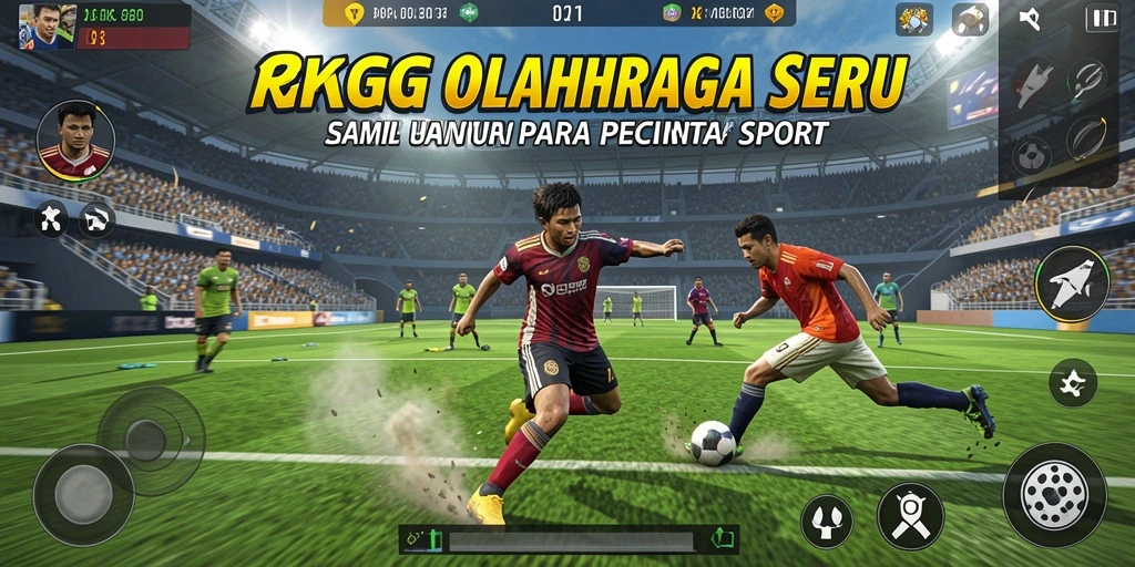 Tangkapan layar gameplay <strong>RKGG</strong> menampilkan aksi seru dalam olahraga.