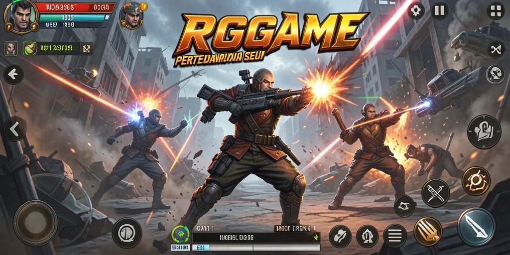Tampilan aksi seru saat bertarung di RPGAME.