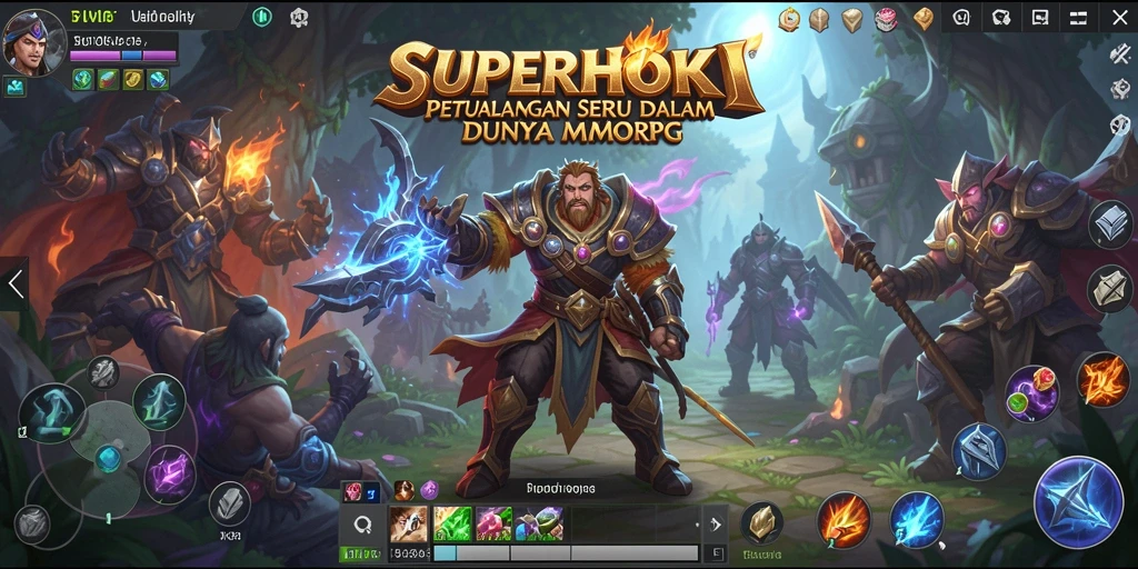 Tampilan gameplay menarik di dunia MMORPG SUPERHOKI.